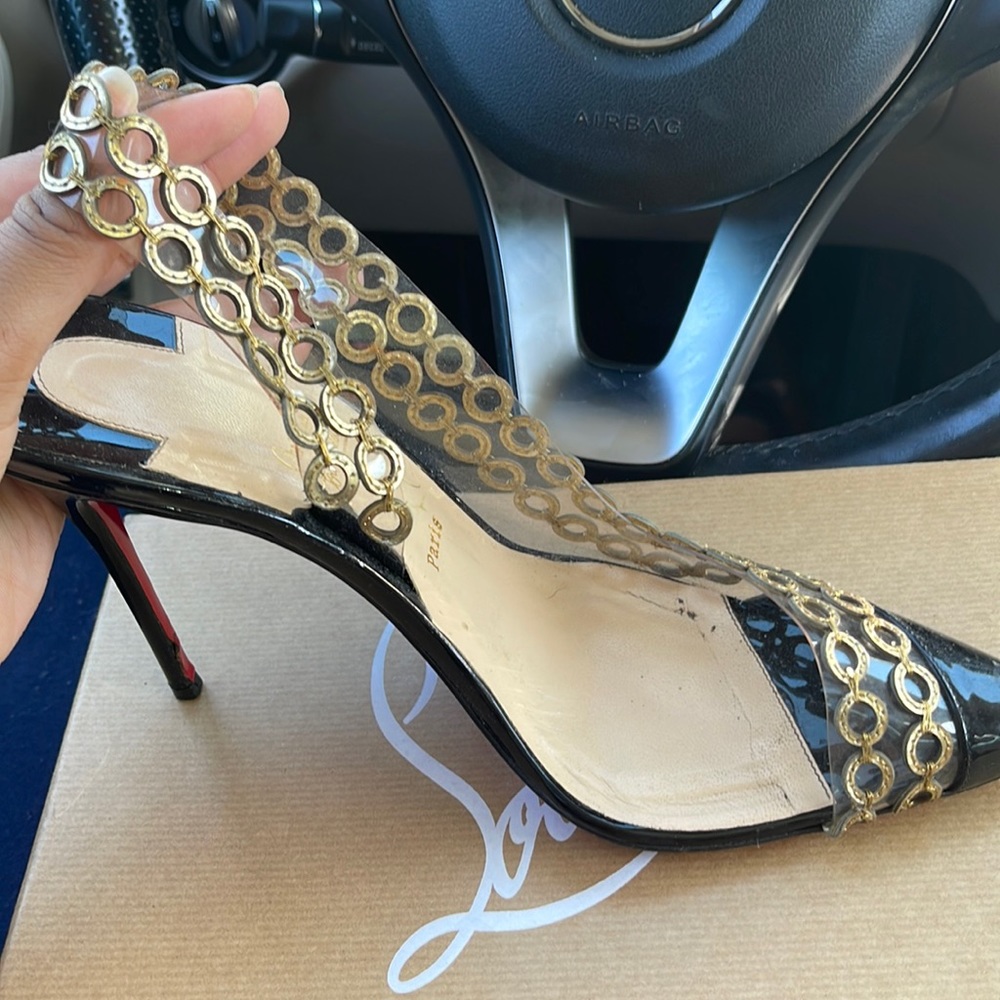 Authentic Christian Louboutin heels worn (five times) no box included. Size:40